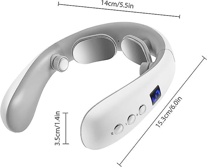 Draagbaar nekmassageapparaat met warmtefunctie